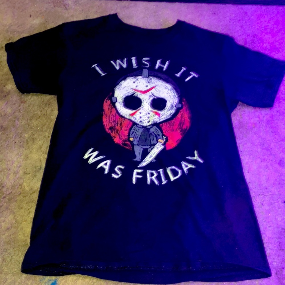 Horror fans, Jason Friday the 13th, Spencer’s, relaxed T,